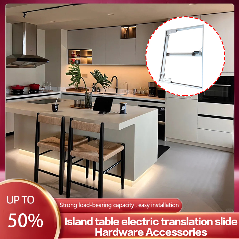 Furniture Rails Hardware - Rel Teleskopik Geser untuk Meja Dapur