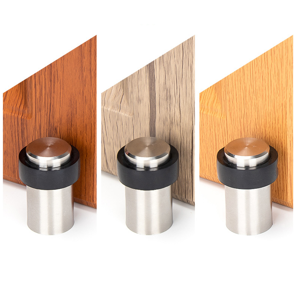 Furniture Hardware Store - Penahan Pintu Silinder Karet Baja Tahan