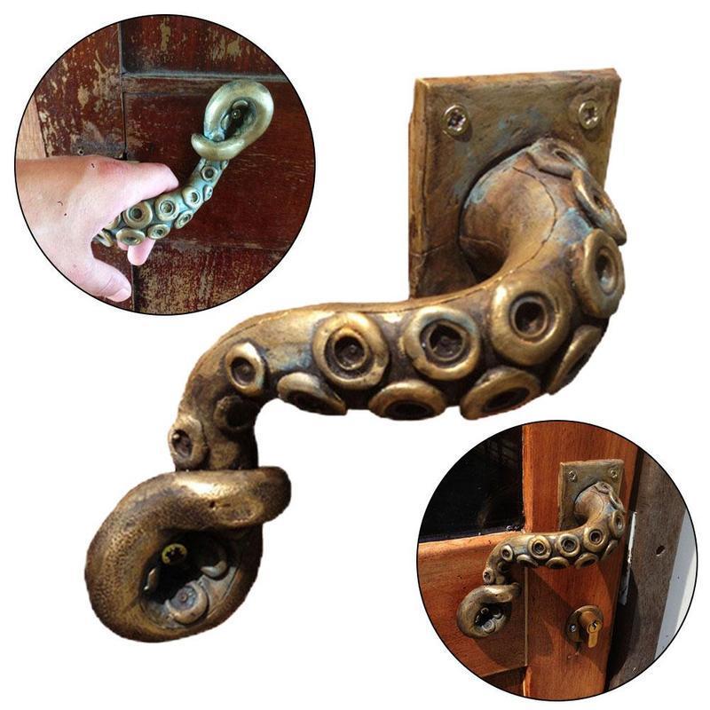 Furniture Hardware Restoration - Kenop pintu gurita antik gaya hewan
