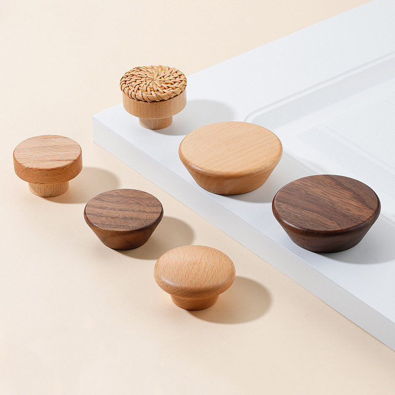 Furniture Hardware Restoration - Kenop Lemari Kayu Nordic Beech Walnut