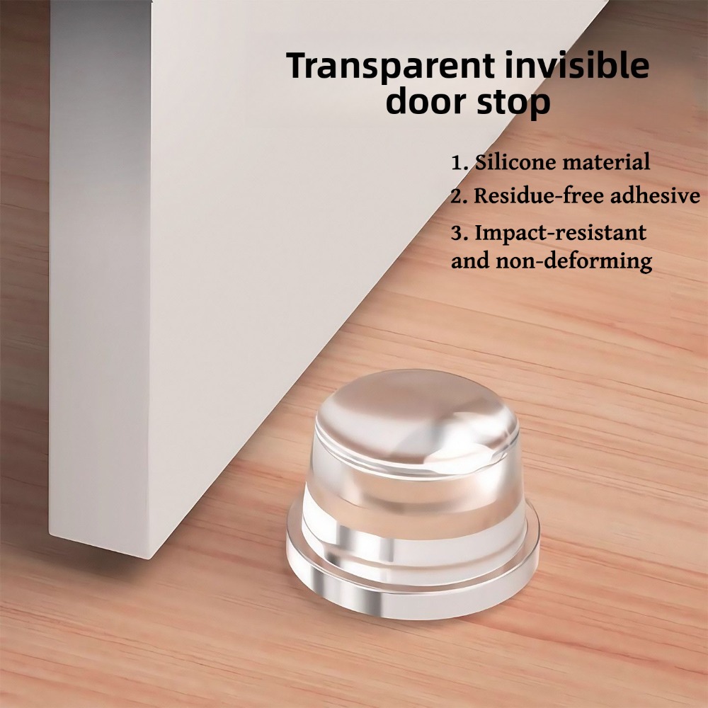 Furniture Hardware Latch - Penahan Pintu Silikon Pelindung Dinding Pegangan