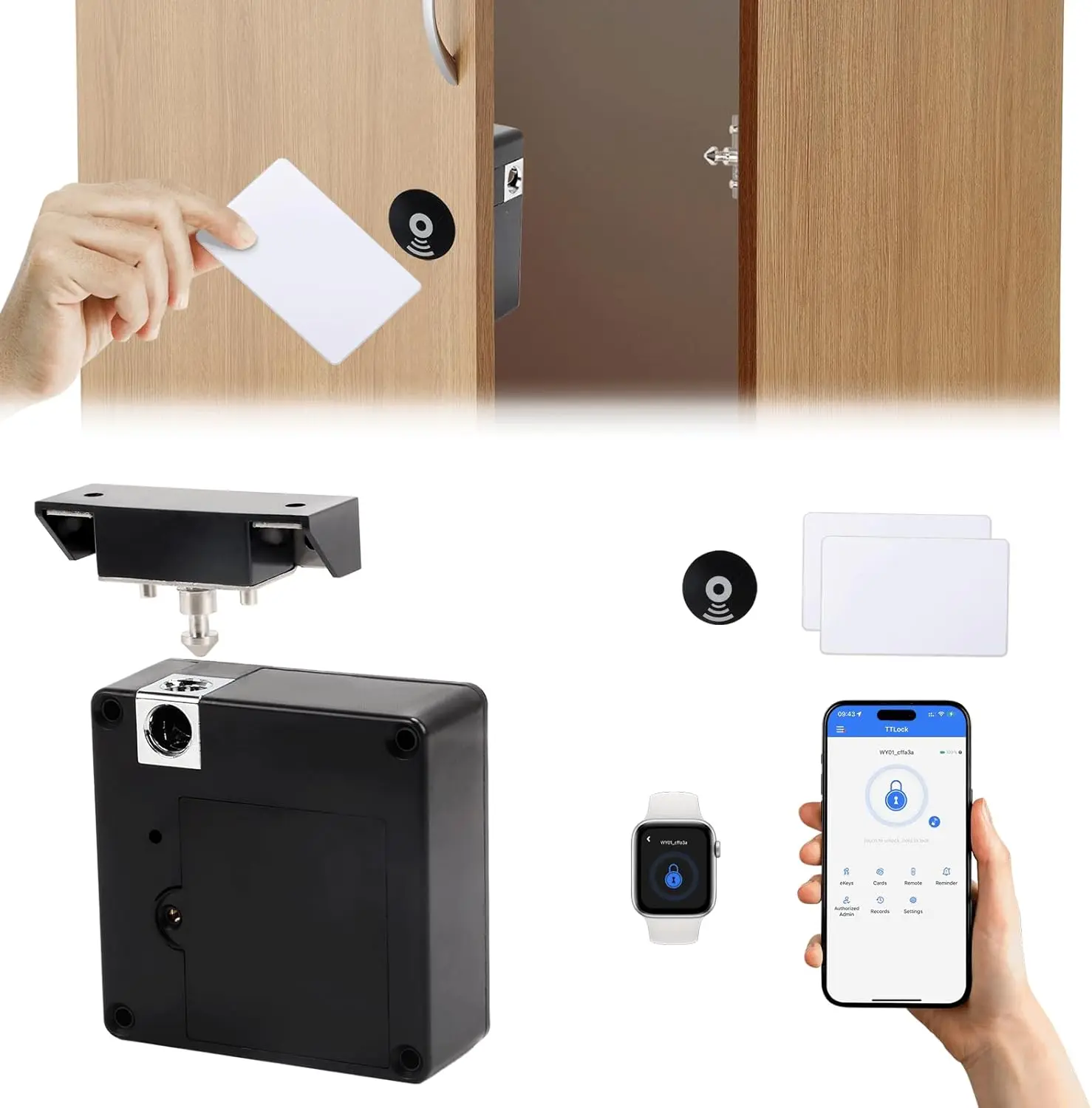 Kunci elektronik loker pintar  - Furniture Hardware Locks ulasan dan harga