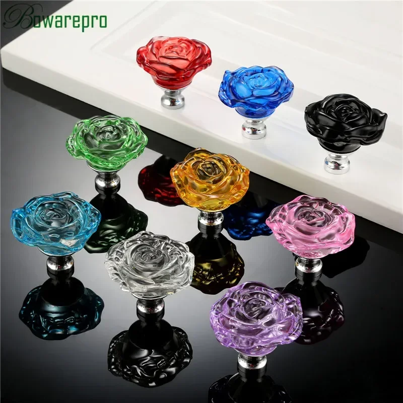 Bowarepro 50MM Kristal Mawar K - Furniture Hardware Locks ulasan dan harga