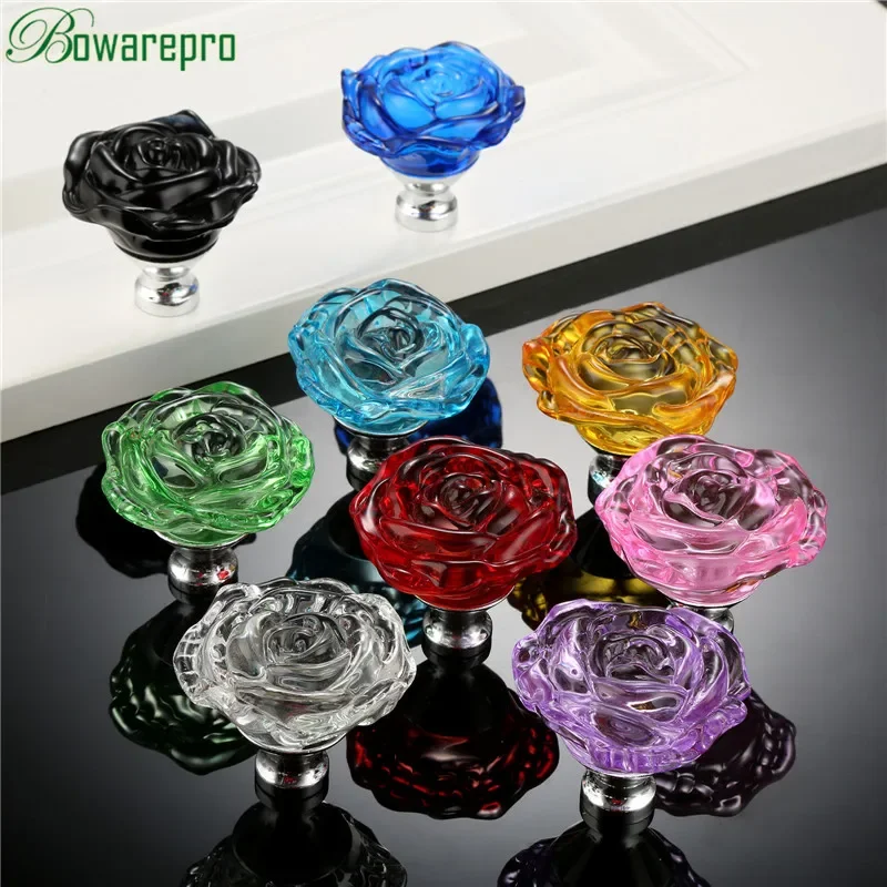 Bowarepro 50MM Kristal Mawar K - Furniture Hardware Locks ulasan dan harga
