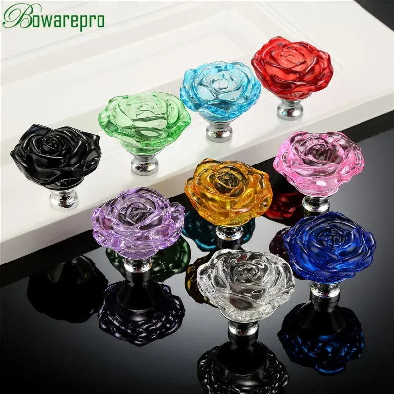 Bowarepro 50MM Kristal Mawar K - Furniture Hardware Locks ulasan dan harga