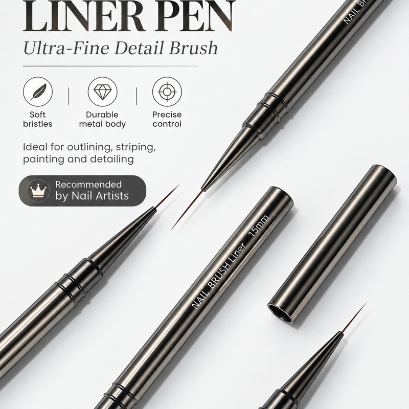 Kuas Liner Kuku Ultra Halus 6- - Furniture Hardware Nails ulasan dan harga