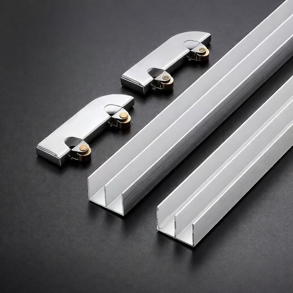 Rel Pintu Geser Kaca 5mm, Prof - Furniture Rails Hardware ulasan dan harga
