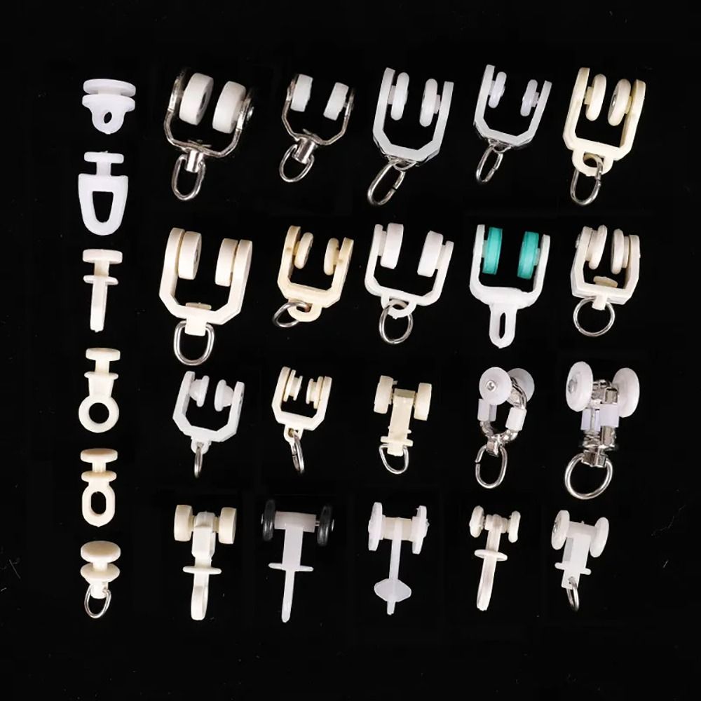10 Buah Roda Tirai Lurus Melen - Furniture Rails Hardware ulasan dan harga