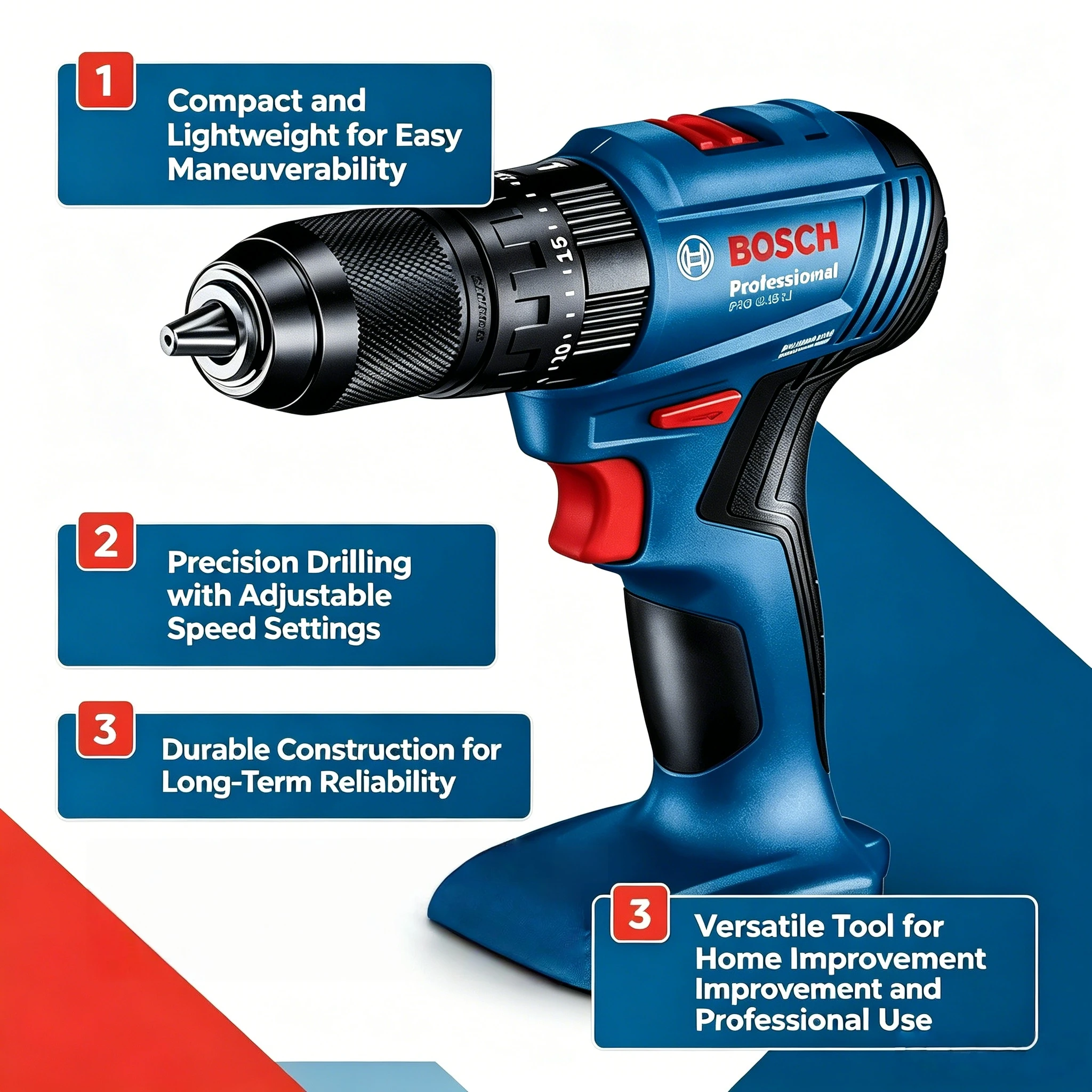 BOSCH GSB 185-LI Bor Impak Tan - Bosch Drill Gsb 18V ulasan dan harga